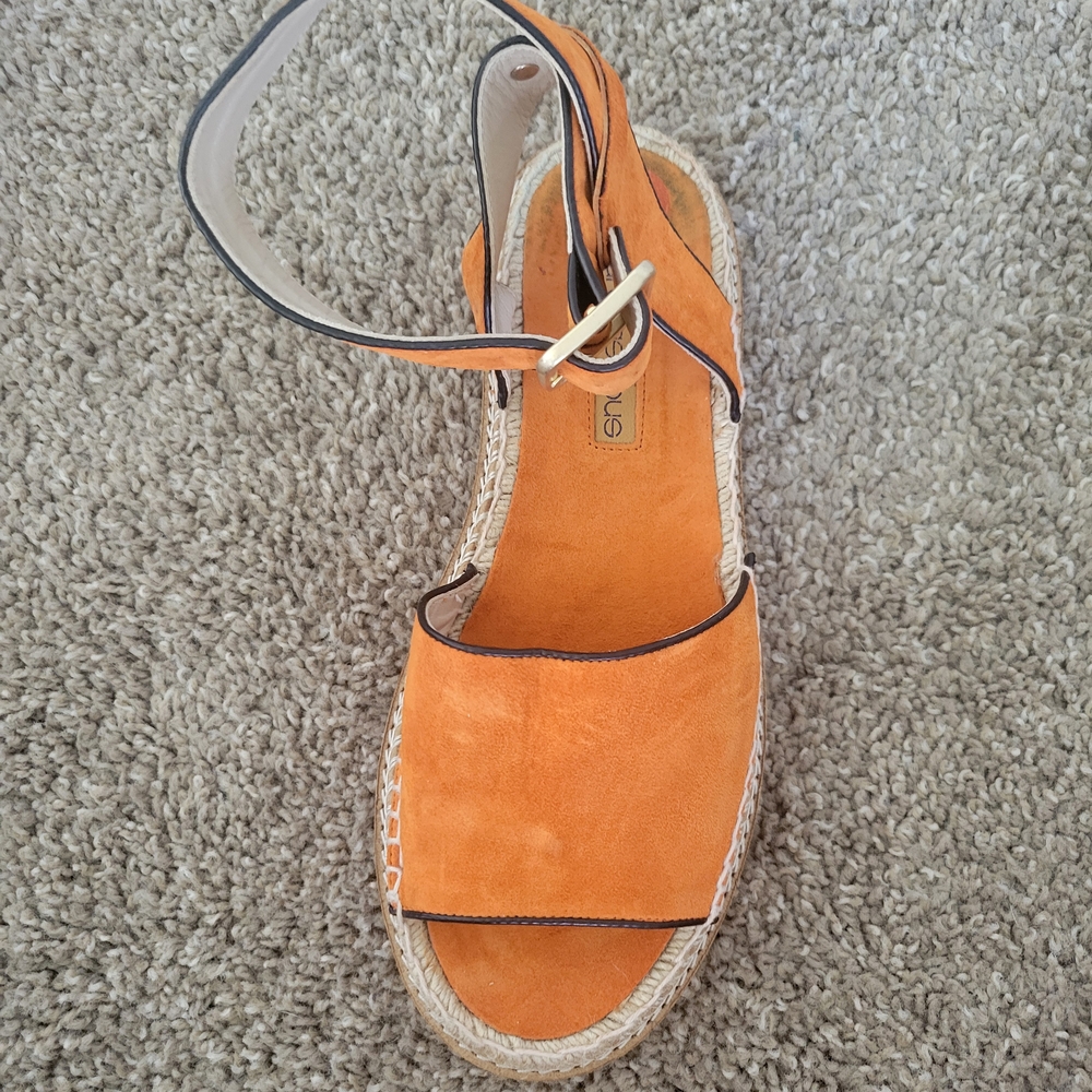 Stylish Orange Espadrille Sandals